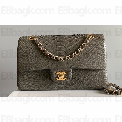Chanel Python Medium Classic Handbag 1112 01 2023