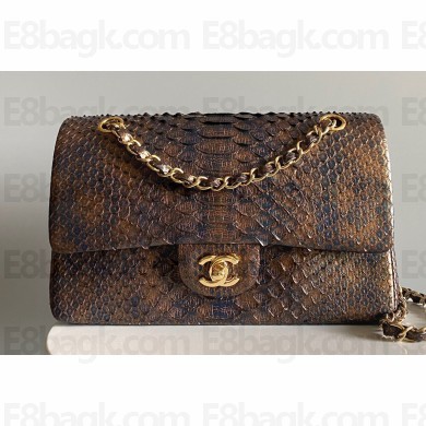 Chanel Python Medium Classic Handbag 1112 05 2023