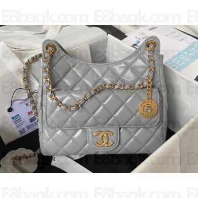 Chanel Shiny Crumpled Calfskin Hobo Handbag AS4322 2023