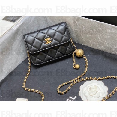 Chanel Lambskin Waist Bag AP1465 Black 2023 (ORIGINAL QUALITY)