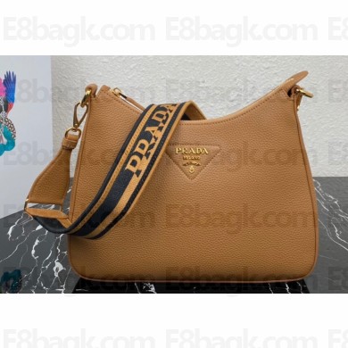 Prada leather bag 1BC178 Brown 2023