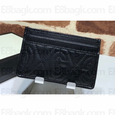 Gucci Leather Card Case 597628 Black