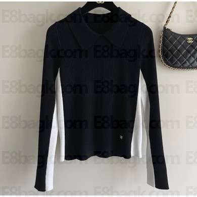 Chanel CC Logo Top Black/White 2023