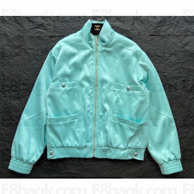 Chanel Lake Blue Jacket 2023
