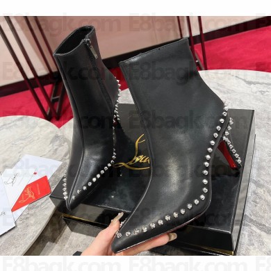 Christian Louboutin Heel 8.5cm Vidura Booty Low boots Calf leather Black 2023