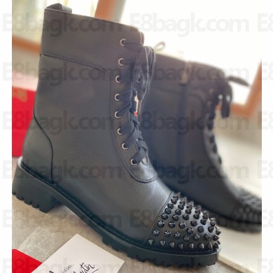 Christian Louboutin 3cm Spike-embellished TS Croc Low boots leather CL23 Black 2023