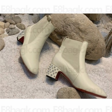 Christian Louboutin 5.5cm Study 55 Low boots leather CL25 Calfskin White 2023