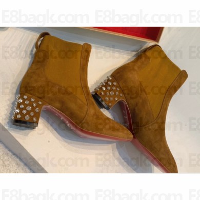 Christian Louboutin 5.5cm Study 55 Low boots leather CL28 Suede Brown 2023