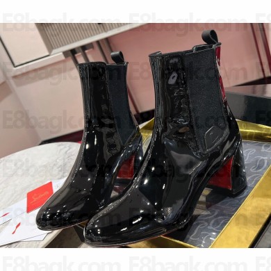 Christian Louboutin Heel 5.5cm Turelastic Low boots Patent leather Black 2023