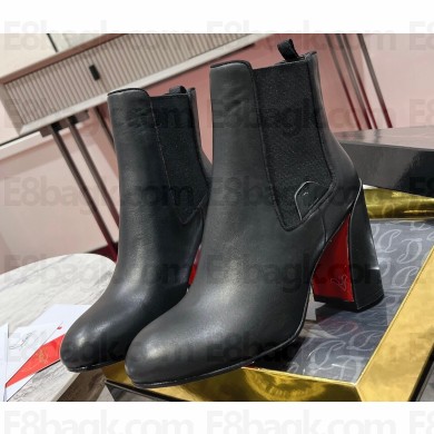 Christian Louboutin Heel 8.5cm Turelastic Low boots Calf leather Black 2023