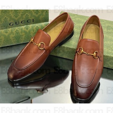Gucci Men's Jordaan loafer 406994 Leather Brown 2023