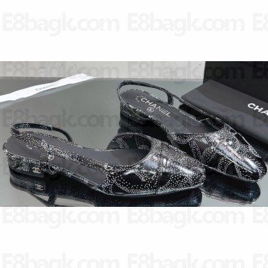 Chanel Printed Calfskin Slingbacks G31319 2023