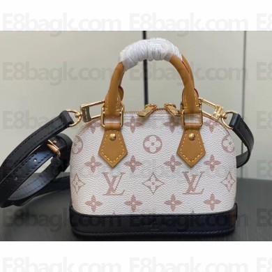 Louis Vuitton Monogram Canvas Nano Alma Bag M82717 White 2023