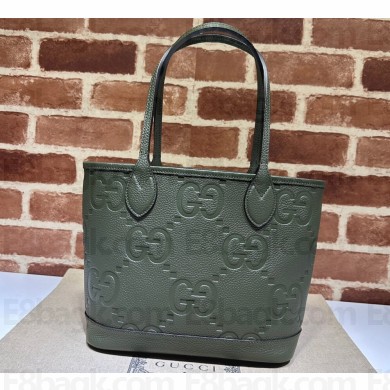Gucci Jumbo GG small tote bag 726762 leather Green 2023