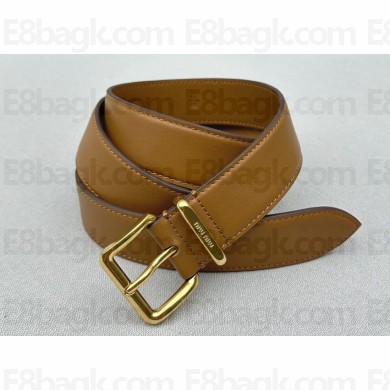 Miu Miu Leather belt Brown 2023