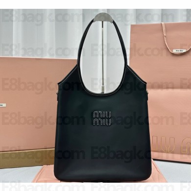 Miu Miu IVY leather bag 5BG231 Black 2023