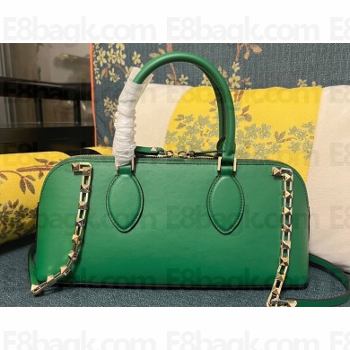 Valentino Rockstud E/W calfskin Large handbag Green 2023