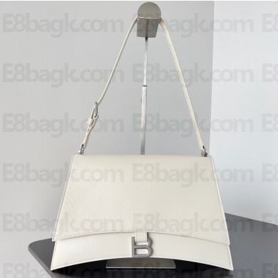 Balenciaga Crush Medium Sling Bag in paper calfskin Beige/Silver 2023
