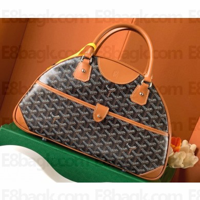 Goyard Saint Jeanne MM Bowling Bag Brown