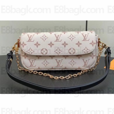 Louis Vuitton Monogram canvas Wallet on Chain Ivy Bag M83091 White 2024