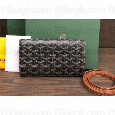 Goyard Varenne Continental Wallet with Strap Bag Brown