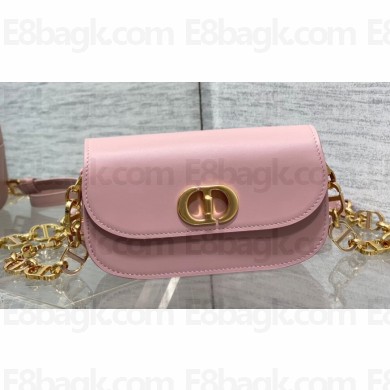 Dior Small 30 Montaigne Avenue Bag in Box Calfskin Pink 2024