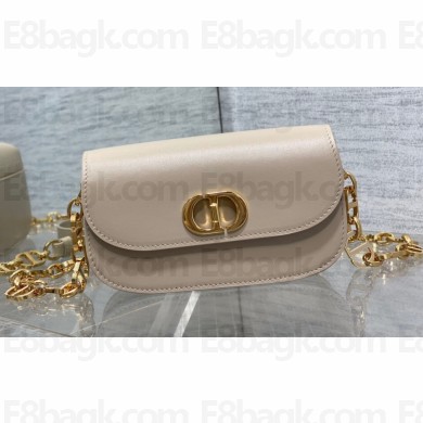 Dior Small 30 Montaigne Avenue Bag in Box Calfskin Beige 2024