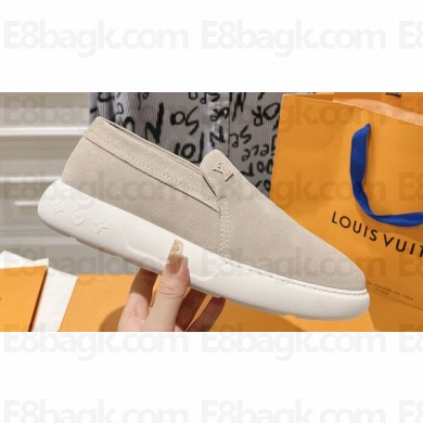 Louis Vuitton LV Pacific Men's Loafers in Suede calf leather Beige 2024