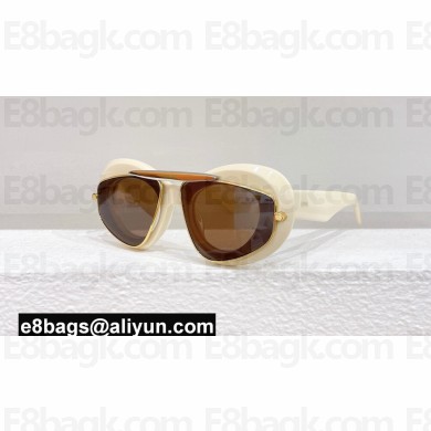 Loewe Wing double frame sunglasses in acetate and metal LW40120l 01 2024
