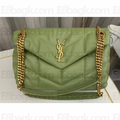 Saint Laurent puffer small Bag in nappa leather 577476 Green