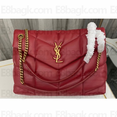 Saint Laurent puffer medium Bag in nappa leather 577475 Red