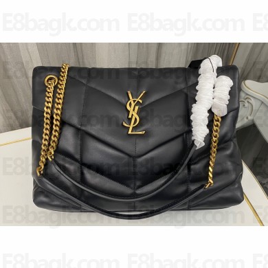 Saint Laurent puffer medium Bag in nappa leather 577475 Black/Gold