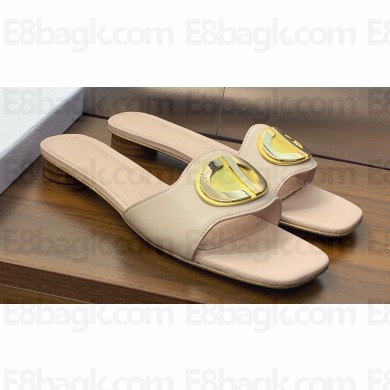 Dior Heel 1.5cm Forever Slides in Nude Calfskin 2024