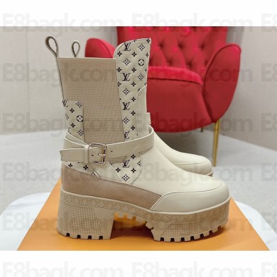 Louis Vuitton Laureate Platform Desert Boots 1ACA9Z Calf leather Beige 2024