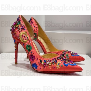 Christian Louboutin Heel 10cm Gem Artifice D'Orsay Pumps Pink 2024