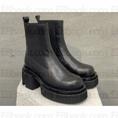 Rick Owens Heel 7cm BEATLE BOGUN Ankle Boots in Black 2024
