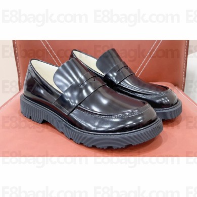 Loewe Blaze derby in bicolour brushed-off calfskin Mink/Black 2024