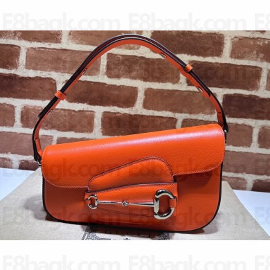 Gucci Horsebit 1955 small shoulder bag 764155 Leather Orange