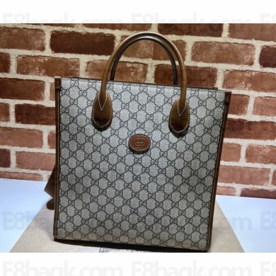Gucci Tote bag with Interlocking G 723308 beige and ebony Supreme 2024