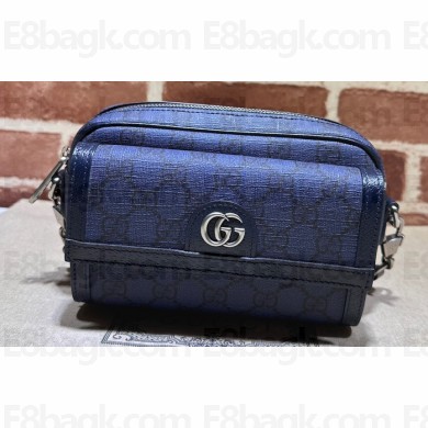 Gucci Ophidia GG mini bag 746308 Blue and dark blue GG Supreme canvas 2024