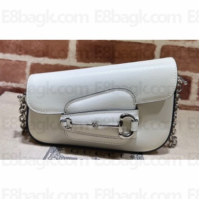 Gucci Horsebit 1955 Mini shoulder bag 774209 Leather White