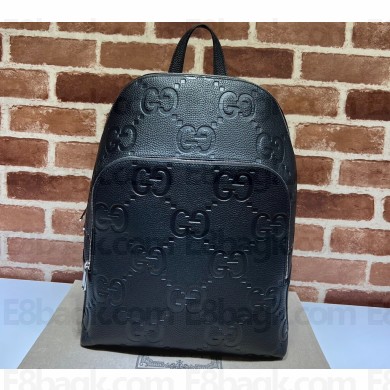 Gucci Jumbo GG Leather Large backpack bag 766932 Black