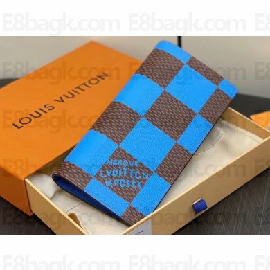 Louis Vuitton Damier Pop Canvas Brazza Wallet N40541 Blue 2024