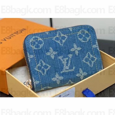 Louis Vuitton Monogram Denim Zippy Coin Purse M82957 2024