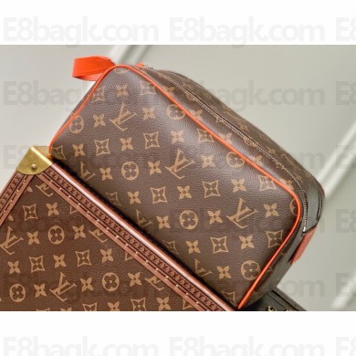 Louis Vuitton Monogram canvas Dopp Kit Toilet Pouch Bag M46765 Orange 2024