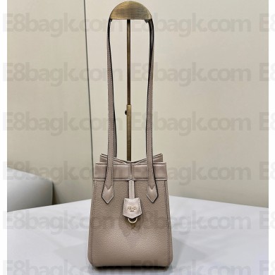 Fendi Origami Mini bag Dove gray leather that can be transformed 2024