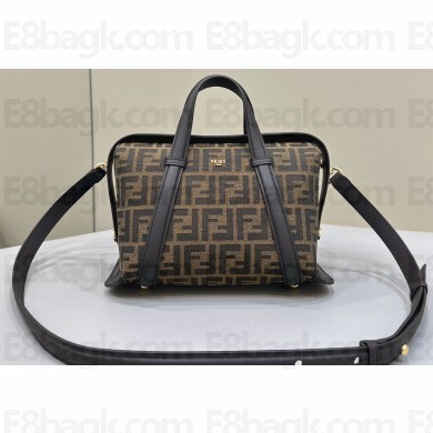 Fendi Boston 365 Bag in Brown FF jacquard fabric 2024