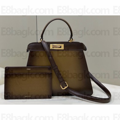 Fendi Peekaboo ISEEU Medium Bag Graduated Coffee
