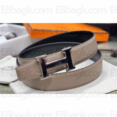 Hermes Brush belt buckle & Reversible leather strap 32 mm 02