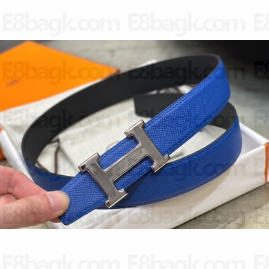 Hermes Brush belt buckle & Reversible leather strap 32 mm 07